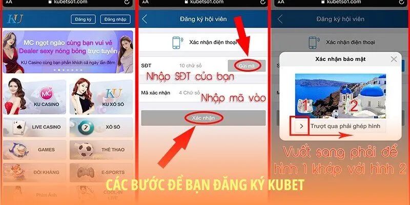 4 bước cực nhanh để thực hiện đăng ký KUBET