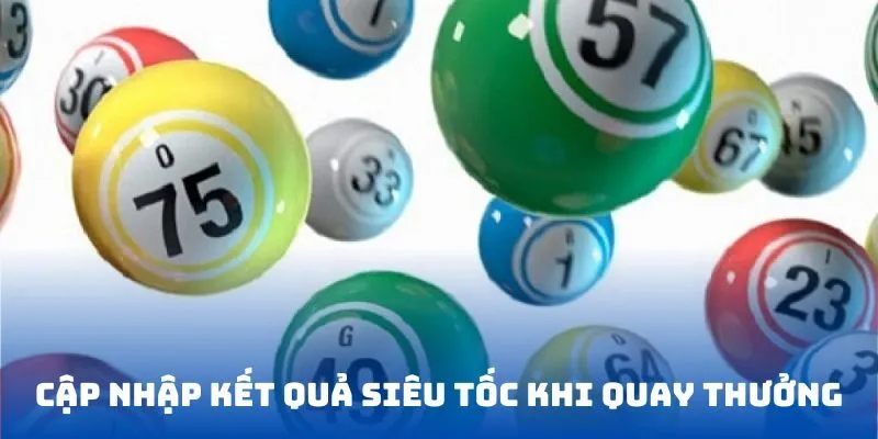 Cập nhập kết quả siêu tốc khi quay thưởng